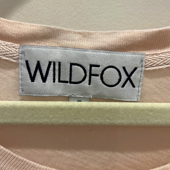 Wild fox crop top - adorable light pink with diamonds - Picture 2 of 4